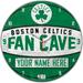 "WinCraft Boston Celtics Personalized 14'' Round Wall Clock"