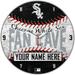 WinCraft Chicago White Sox Personalized 14'' Round Wall Clock