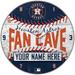 WinCraft Houston Astros Personalized 14'' Round Wall Clock