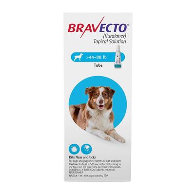 Bravecto Topical For Large Dogs (44 - 88 Lbs) Blue...