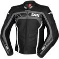 IXS Sport RS-600 1.0 Giacca in pelle motociclistica, nero-grigio-bianco, dimensione 58