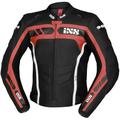 IXS Sport RS-600 1.0 Giacca in pelle motociclistica, nero-bianco-rosso, dimensione 62