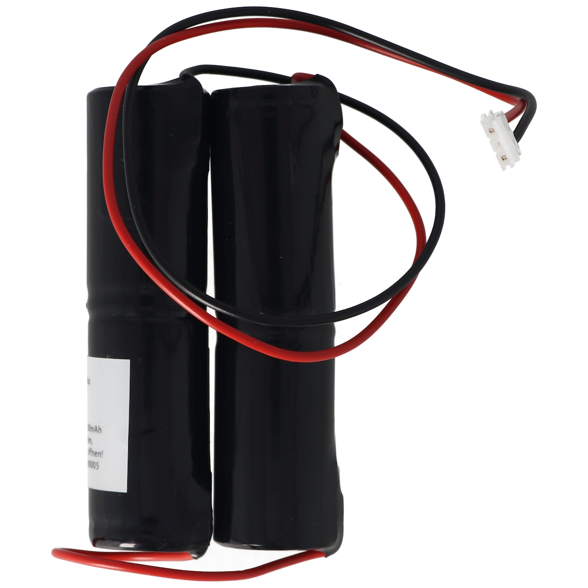 AccuCell Notleuchtenakku NiMH 4,8V 3000mAh 2x L1x2 Sub-C mit Kabel Stecker Image