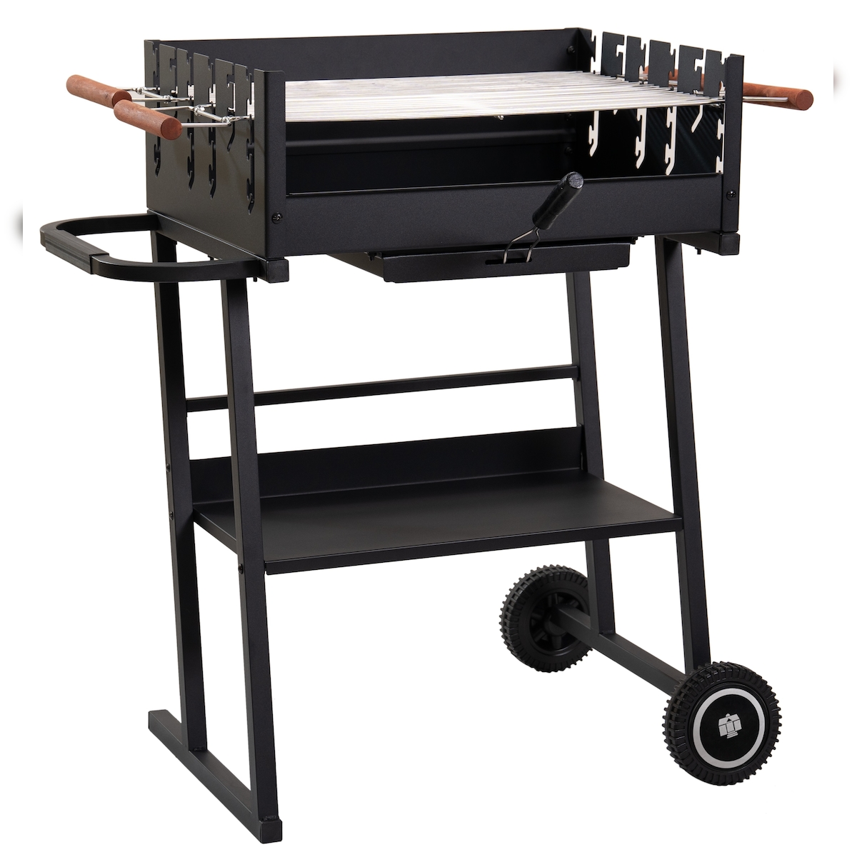 Tarrington House Holzkohlegrill Brigida, Grillfläche 41 x 58.5 cm, 2 höhenverstellbare Grillroste, fahrbar, Stahl, schwarz Image