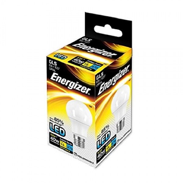 Energizer LED 5,6 W GLS E27 OPAL 470 Lumen 240° warm white - 1er Box Image