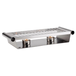 APS 35343 Speisenwärmer, 2-flammig 34 x 13 cm, H: 6 cm
