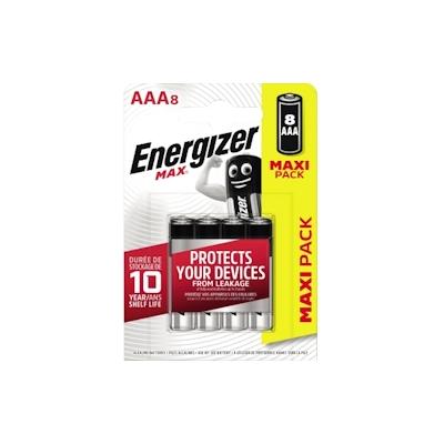 Energizer Batterie Max Alkaline AAA/Micro/LR03 8 St./Pack.