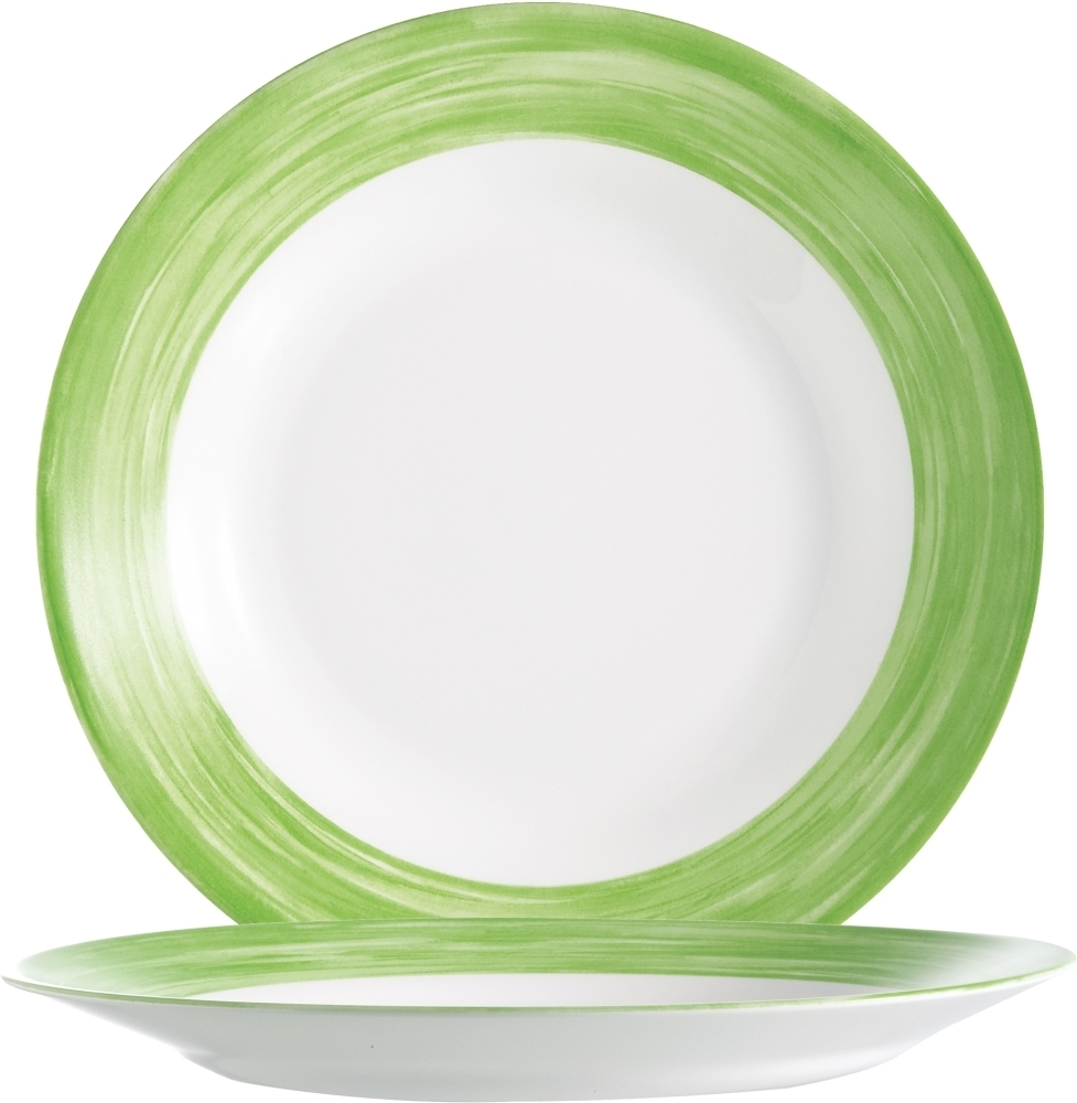 ARCOROC Brush Green Teller flach 23,5cm * 6er Image
