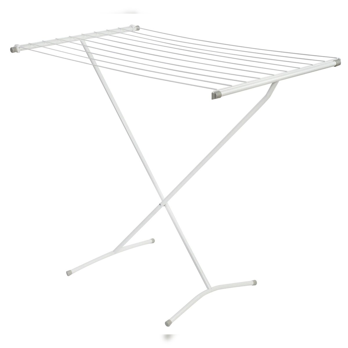 DanDiBo Wäscheständer Badewanne Standtrockner Weiß 93874 Faltbar Schmal Metall ohne Flügel ohne Rollen Platzsparend Zusammenklappbar Image