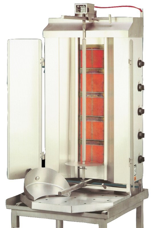 GGG GD5E Gas Gyrosgerät Potis GD5 670x750x1310mm komplett Thermik Dönergrill Image