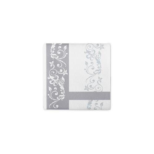 Sovie HORECA Serviette Hochzeit in Silber aus Linclass® Airlaid 40 x 40 cm, 50 Stück