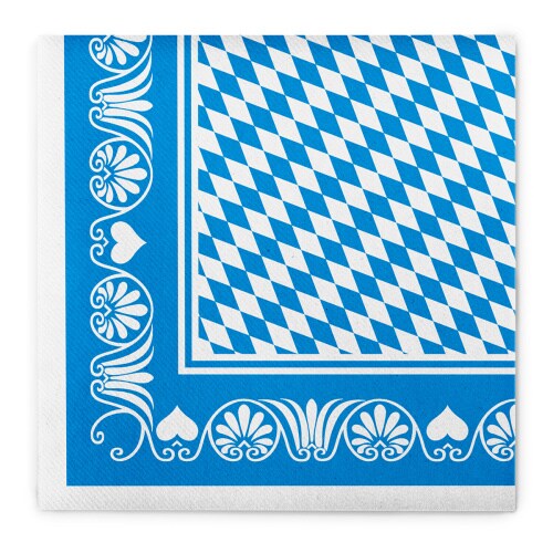 Sovie HORECA Serviette Bavaria in Blau aus Linclass® Airlaid 40 x 40 cm, 50 Stück - Bayern Bayerisch Wies´n Volksfest Image