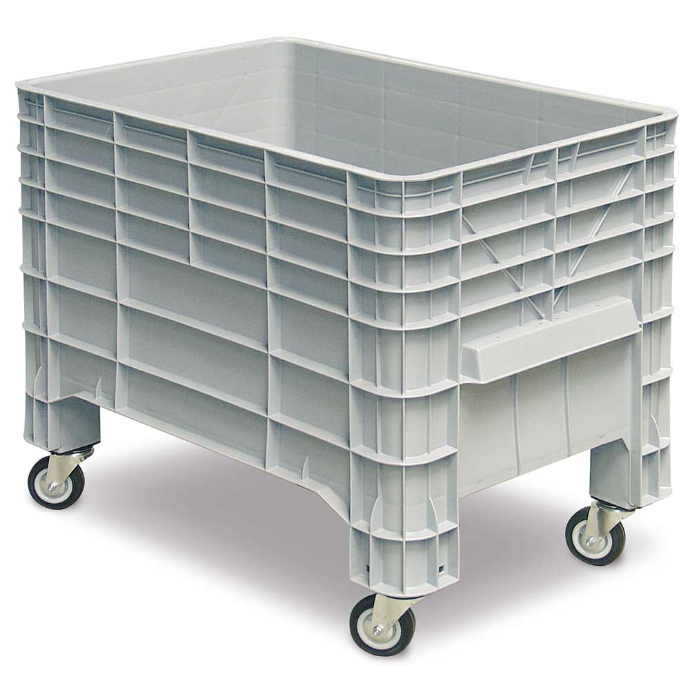 BRB Volumenbox mit 4 Lenkrollen, LxBxH 1030x630x790 mm, grau Image