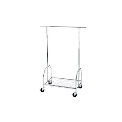 ALCO Mobile fahrbare Standgarderobe Metall, verchromt, sehr stabile