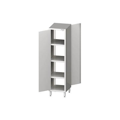 Stalgast Edelstahl Durchreiche-Hochschrank mit Flügeltüren, 500x500x2000 mm, verschweißt Image