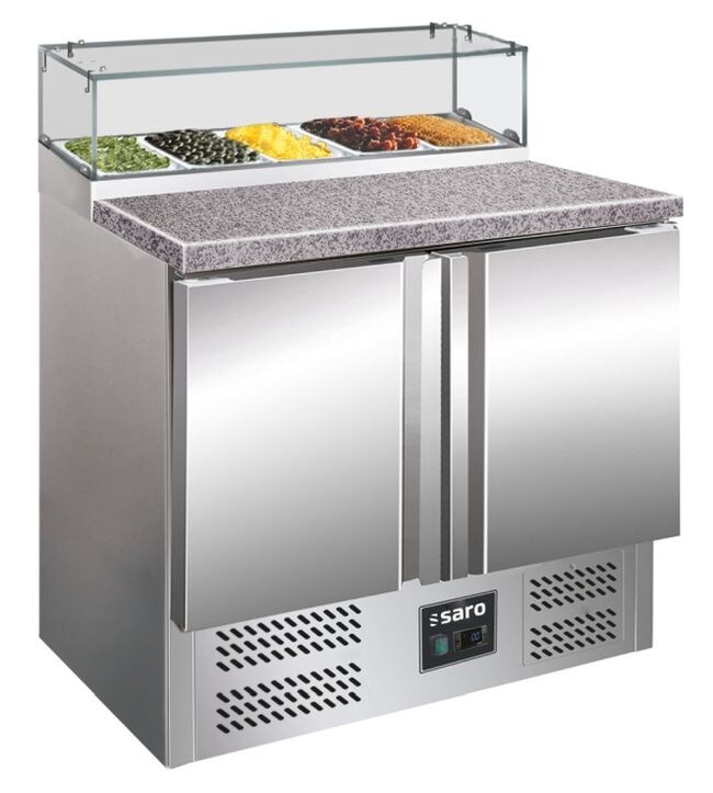 Saro Pizzatisch Mit Glasaufsatz Modell Ps 200 G, Maße: B 900 X T 700 X H 1180 Image