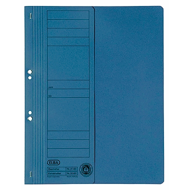 ELBA Ösenhefter 100551876 DIN A4 Vorderd. halb kaufm. Heft. blau Image