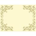 Mank Tischset Airlaid Pomp in Creme-Gold, 40 x 30cm, 100 Stück - Ornamente Platzdeckchen Platzset
