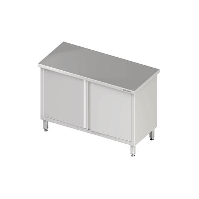 Stalgast Edelstahl Durchreicheschrank mit Flügeltüren, 900x600x850 mm, ohne Aufkantung, verschweißt Image