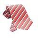 Exner 910 - Krawatte : Rottöne gestreift 100% Polyester (gestreift)