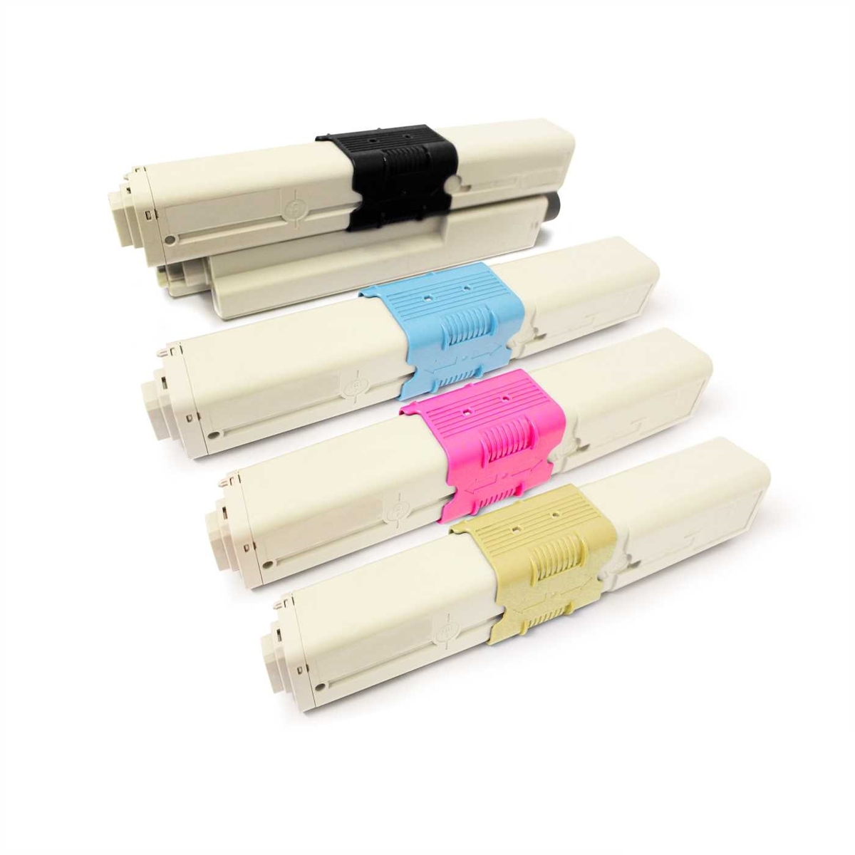 4x Eurotone Toner Alternative für OKI 44469803 Schwarz 44469706 Cyan 44469705 Magenta 44469704 Gelb Image