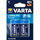Varta Longlife Power/High Energy Alkaline 4914-LR14-C-Baby-4914 - 2er Blister