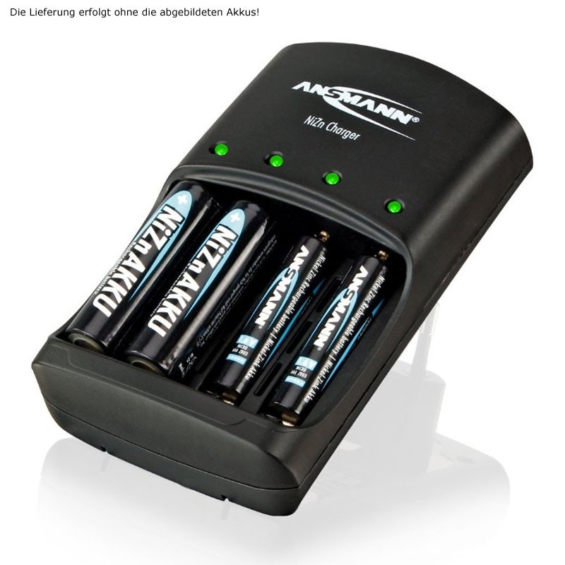 Ansmann Schnell-Ladegerät für NiZn 1,6 Volt Akku 900mWh und 2500mWh Image