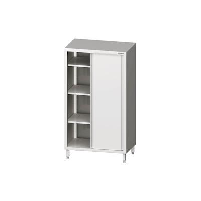 Stalgast Edelstahl Hochschrank mit Schiebetüren, 800x600x1800 mm, verschweißt Image