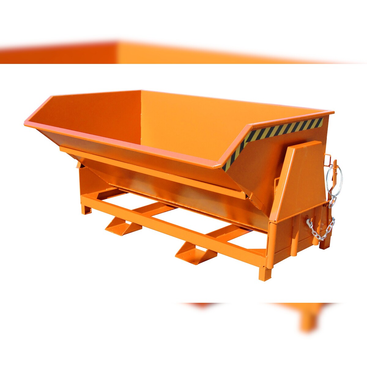 Bauer Kippbehälter BK 200 lackiert RAL2000 Gelborange Stapler Anbaugerät Image