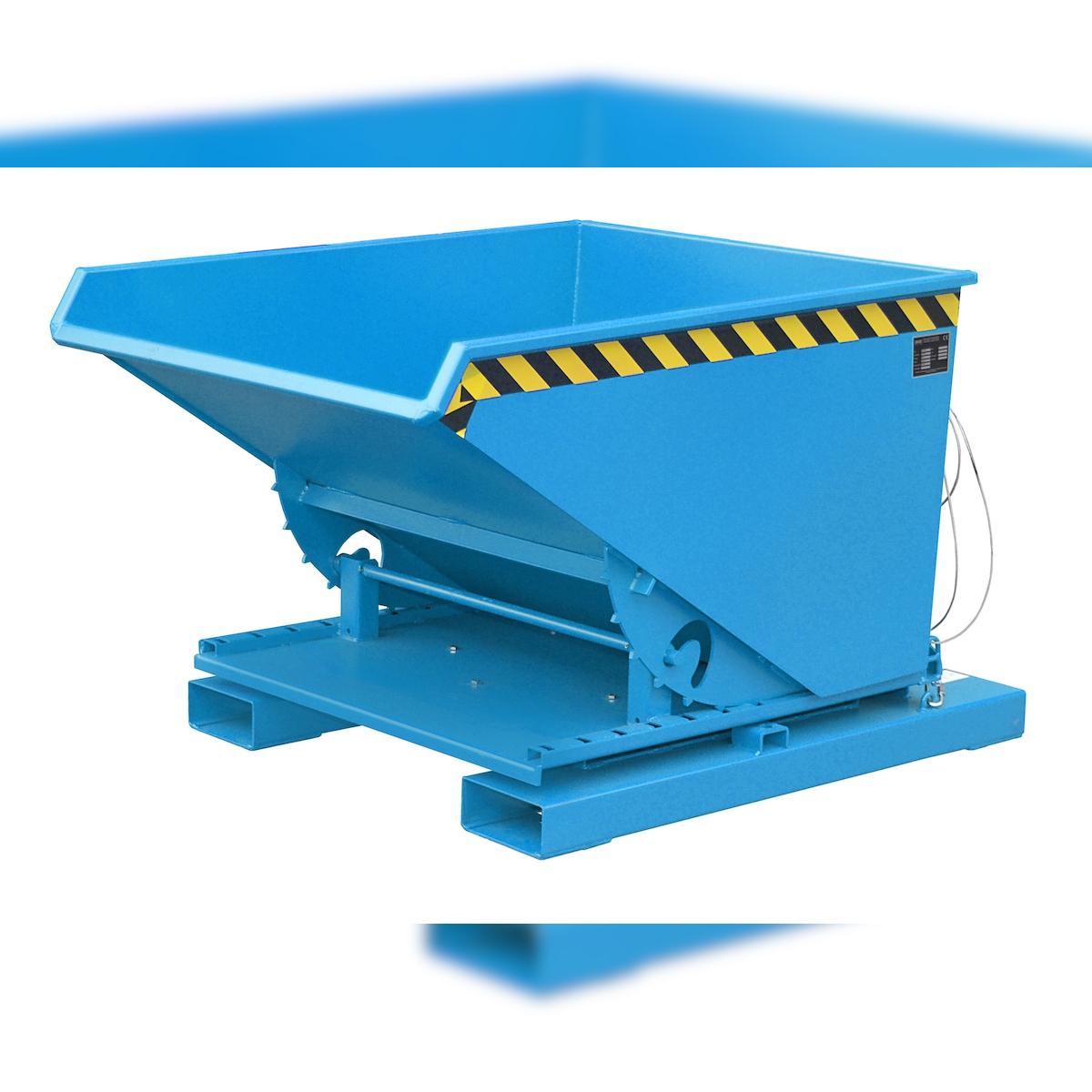 Kippbehälter 3S 600 lackiert RAL5012 Lichtblau Stapler Anbaugerät Image