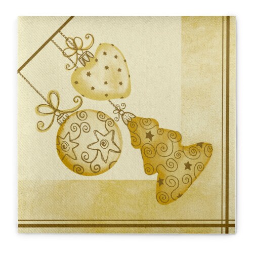 Sovie HOME Weihnachtsserviette Tiffany in Creme aus Linclass® Airlaid 40 x 40 cm, 12 Stück Image