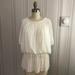 Anthropologie Tops | (Nbw) Ots Silky Peplum Blouse | Color: Cream/White | Size: Medium