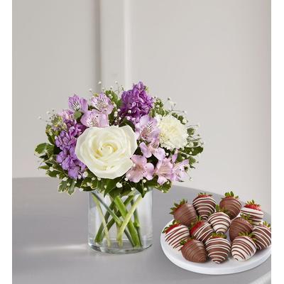 1-800-Flowers Flower Delivery Lovely Lavender Medley W/ Strawberries Small | Happiness Delivered To Their Door