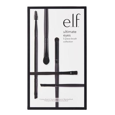 e.l.f. Cosmetics Ultimate Eyes 5 Piece Brush Collection - Vegan and Cruelty-Free Makeup