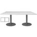 8' x 4' Rectangular Disc Base Conference Table