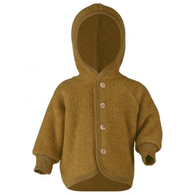 Engel - Kinder Kapuzenjacke mit Holzknöpfen - Wolljacke Gr 74/80 braun Image