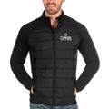 Men's Antigua Black LA Clippers Altitude Full-Zip Jacket