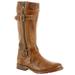 Bed:Stu Gogo Lug Wide Calf - Womens 8 Tan Boot Medium