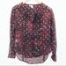 Anthropologie Tops | Anthropologie | Meadow Rue Maroon Metallic Gold Xs | Color: Pink/Purple | Size: Xs