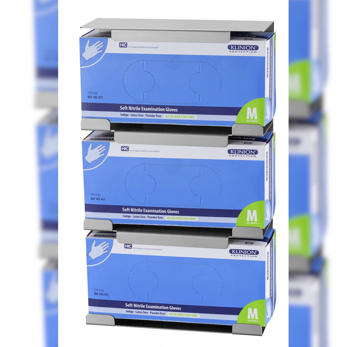 MediQo-line Handschuhspender TRIO Edelstahl - artikel 8501 Image