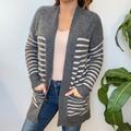 American Eagle Outfitters Sweaters | American Eagle Outfitters Cardigan Sweater | Color: Gray/White | Size: Xs