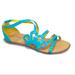 American Eagle Outfitters Shoes | American Eagle Flat Teal Green Sandals Size 5 | Color: Green | Size: 5bb
