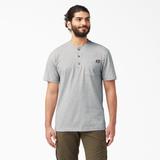 Dickies Men's Heavyweight Short Sleeve Henley T-Shirt - Heather Gray Size 2Xl (WS451)