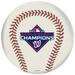 White Washington Nationals 2019 World Series Champions Bowling Ball