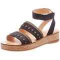 El Naturalista Damen TÜLBEND Riemchensandalen,Schwarz (BLACK BLACK),40 EU