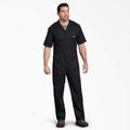 Dickies Men's Flex Short Sleeve Coveralls - Black Size L (33274)