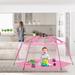 Alvantor 84' x 84' Indoor/Outdoor Mesh Pop-Up Play Tent Mesh in Pink | 44 H x 84 W x 84 D in | Wayfair 8052