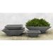 Campania International Square Zen Bowl Cast Stone Pot Planter Concrete in Brown | 8 H x 30 W x 30 D in | Wayfair P-805-NA