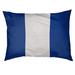 East Urban Home New England Throwback Football Stripes Indoor Pillow Metal in Blue/White | 7 H x 50 W x 40 D in | Wayfair