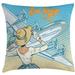 East Urban Home Indoor/Outdoor 40" Throw Pillow Cover Polyester | 40 H x 40 W x 0.1 D in | Wayfair F1DF10F4507E4D1DAD452A6733896D3D